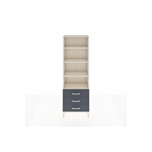 Arges Dolap 4 Raflı 3 Çekmeceli 60x30x182 Aytaşı-antrasit