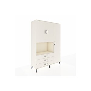 Hyperion Gardrop 7 Raflı 3 Çekmeceli 3 Kapaklı 132x44x195 Aytaşı-aytaşı