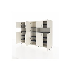 Hyperion Dolap 14 Raflı 10 Kapaklı 220x44x163 Aytaşı-aytaşı/antrasit