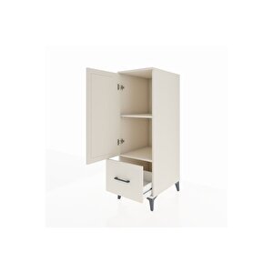 Kronos Dolap 2 Raflı Tek Çekmeceli Tek Kapaklı 44x59x134 Aytaşı-aytaşı