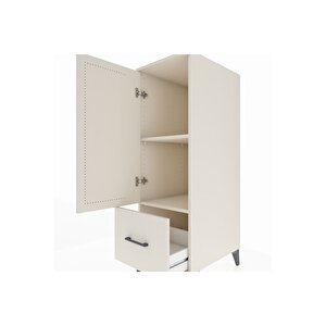 Kronos Dolap 2 Raflı Tek Çekmeceli Tek Kapaklı 44x59x134 Aytaşı-aytaşı