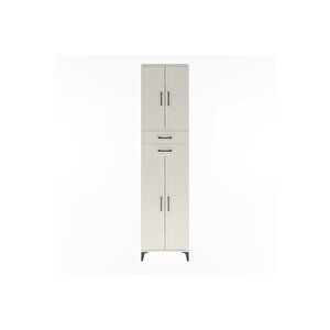 Arges Dolap 5 Raflı 2 Çekmeceli 4 Kapaklı 60x30x243 Aytaşı-aytaşı
