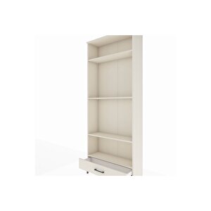 Arges Dolap 4 Raflı Tek Çekmeceli 88x30x221 Aytaşı-aytaşı