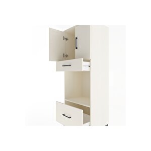 Hyperion Dolap 2 Raflı 2 Çekmeceli 2 Kapaklı 60x44x163 Aytaşı-aytaşı