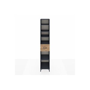 Hyperion Dolap 5 Raflı Tek Çekmeceli 44x44x243 Antrasit-çam