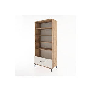 Hyperion Dolap 4 Raflı Tek Çekmeceli 88x44x195 Çam-aytaşı