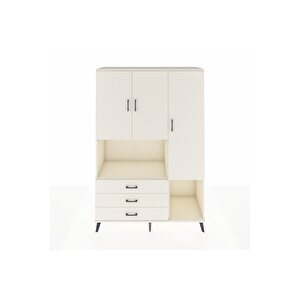 Hyperion Gardrop 6 Raflı 3 Çekmeceli 3 Kapaklı 132x44x195 Aytaşı-aytaşı