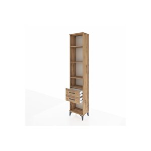 Arges Dolap 4 Raflı 2 Çekmeceli 44x30x221 Çam-çam