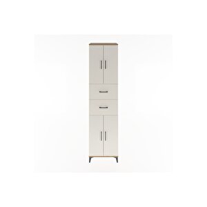 Hyperion Dolap 3 Raflı 2 Çekmeceli 4 Kapaklı 60x44x243 Çam-aytaşı