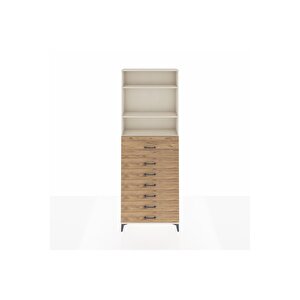 Arges Dolap 3 Raflı 7 Çekmeceli 88x30x243 Aytaşı-çam