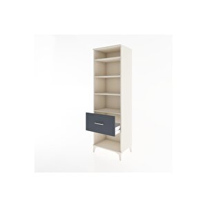 Hyperion Dolap 4 Raflı Tek Çekmeceli 60x44x195 Aytaşı-antrasit