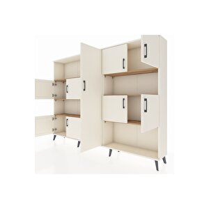 Arges Dolap 10 Raflı 9 Kapaklı 220x30x163 Aytaşı-aytaşı/çam