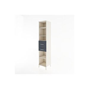 Hyperion Dolap 4 Raflı 2 Çekmeceli 44x44x221 Aytaşı-antrasit