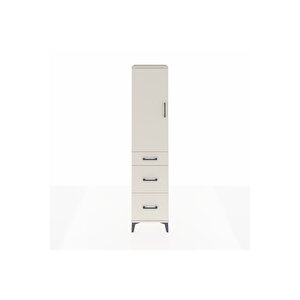 Hyperion Dolap 3 Raflı 3 Çekmeceli Tek Kapaklı 44x44x195 Aytaşı-aytaşı