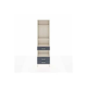 Arges Dolap 4 Raflı 3 Çekmeceli 60x30x221 Aytaşı-antrasit