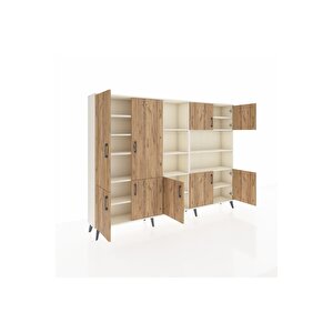 Arges Dolap 14 Raflı 9 Kapaklı 220x30x163 Aytaşı-çam/aytaşı