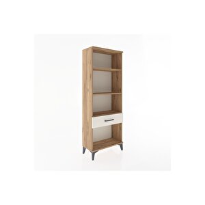 Arges Dolap 3 Raflı Tek Çekmeceli 60x30x163 Çam-aytaşı