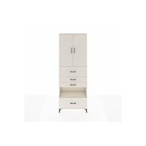 Arges Dolap 4 Raflı 4 Çekmeceli 2 Kapaklı 88x30x243 Aytaşı-aytaşı