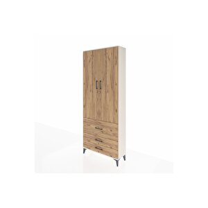 Arges Dolap 3 Raflı 3 Çekmeceli 2 Kapaklı 88x30x221 Aytaşı-çam