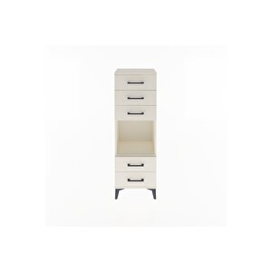 Arges Dolap Tek Raflı 5 Çekmeceli 44x30x134 Aytaşı-aytaşı