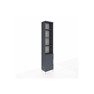 Arges Dolap 5 Raflı Tek Kapaklı 44x30x221 Antrasit-antrasit