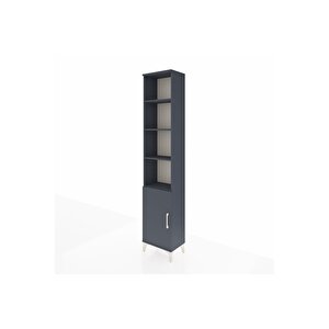 Arges Dolap 5 Raflı Tek Kapaklı 44x30x221 Antrasit-antrasit