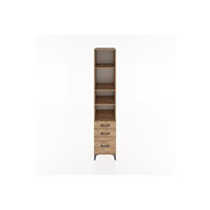 Hyperion Dolap 4 Raflı 3 Çekmeceli 44x44x221 Çam-çam