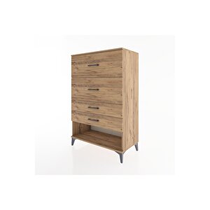 Hyperion Dolap 4 Çekmeceli 88x44x134 Çam-çam