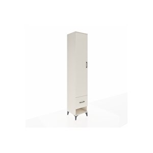 Hyperion Dolap 3 Raflı Tek Çekmeceli Tek Askılı 44x44x243 Aytaşı-aytaşı