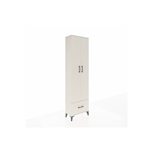 Arges Dolap 5 Raflı Tek Çekmeceli 2 Kapaklı 60x30x221 Aytaşı-aytaşı