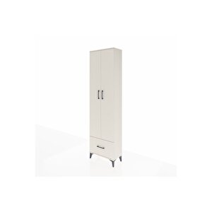 Arges Dolap 5 Raflı Tek Çekmeceli 2 Kapaklı 60x30x221 Aytaşı-aytaşı