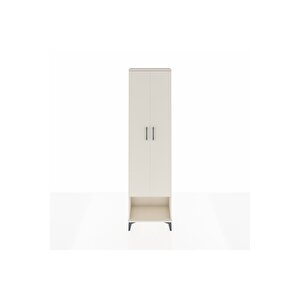 Arges Dolap 3 Raflı 2 Kapaklı Tek Askılı 60x30x221 Aytaşı-aytaşı
