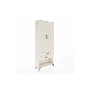 Arges Dolap 3 Raflı 2 Çekmeceli 2 Kapaklı 88x30x221 Aytaşı-aytaşı