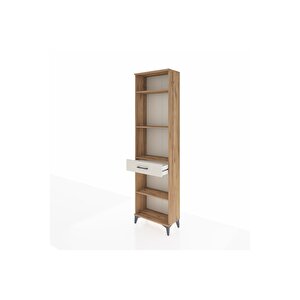 Arges Dolap 4 Raflı Tek Çekmeceli 60x30x221 Çam-aytaşı