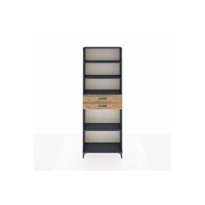 Arges Dolap 4 Raflı 2 Çekmeceli 88x30x243 Antrasit-çam