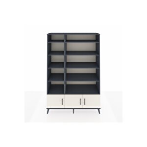 Hyperion Dolap 10 Raflı 3 Kapaklı 132x44x195 Antrasit-aytaşı/antrasit