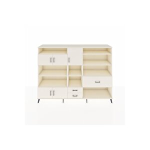 Hyperion Dolap 13 Raflı 3 Çekmeceli 5 Kapaklı 220x44x163 Aytaşı-aytaşı