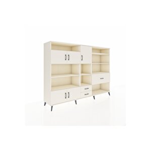 Hyperion Dolap 13 Raflı 3 Çekmeceli 5 Kapaklı 220x44x163 Aytaşı-aytaşı