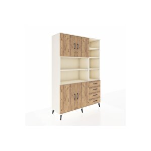 Hyperion Gardrop 9 Raflı 4 Çekmeceli 4 Kapaklı 132x44x195 Aytaşı-çam