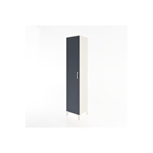 Hyperion Dolap 2 Raflı Tek Kapaklı Tek Askılı 44x44x221 Aytaşı-antrasit