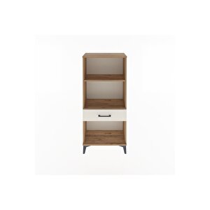 Arges Dolap 2 Raflı Tek Çekmeceli 60x30x134 Çam-aytaşı