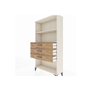 Arges Dolap 2 Raflı 3 Çekmeceli 88x30x163 Aytaşı-çam