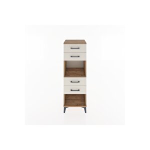 Hyperion Dolap Tek Raflı 4 Çekmeceli 44x44x134 Çam-aytaşı