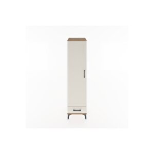 Hyperion Dolap 4 Raflı Tek Çekmeceli Tek Kapaklı 44x44x182 Çam-aytaşı