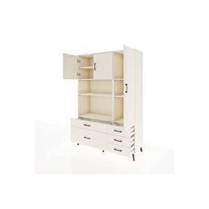 Hyperion Gardrop 7 Raflı 5 Çekmeceli 3 Kapaklı 132x44x195 Aytaşı-aytaşı