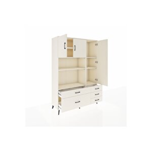 Hyperion Gardrop 7 Raflı 5 Çekmeceli 3 Kapaklı 132x44x195 Aytaşı-aytaşı