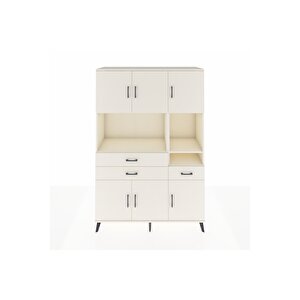 Hyperion Gardrop 9 Raflı 3 Çekmeceli 6 Kapaklı 132x44x195 Aytaşı-aytaşı