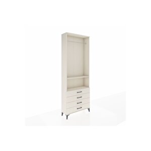 Arges Dolap 2 Raflı 4 Çekmeceli Tek Askılı 88x30x243 Aytaşı-aytaşı