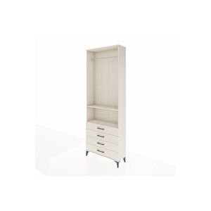 Arges Dolap 2 Raflı 4 Çekmeceli Tek Askılı 88x30x243 Aytaşı-aytaşı