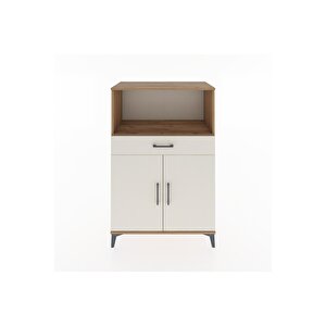 Hyperion Dolap 2 Raflı Tek Çekmeceli 2 Kapaklı 88x44x134 Çam-aytaşı